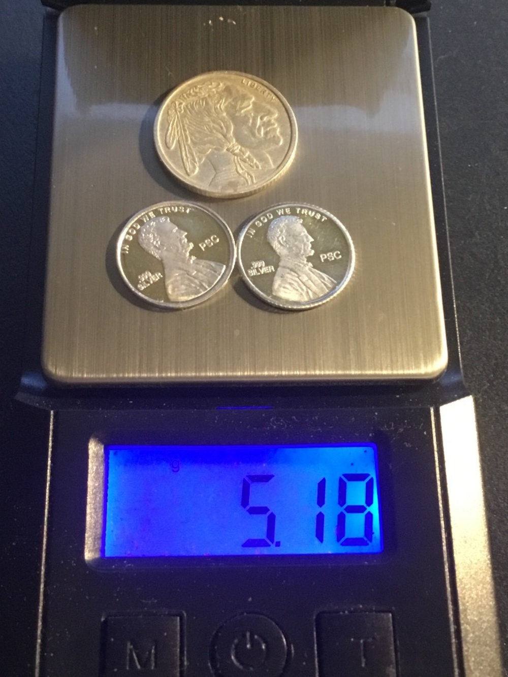 5.18 grams of silver==.999 fine==We love offers==